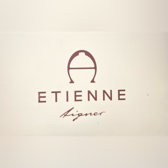 ETIENNE AIGNER Women Gloves *RARE* Designer Monogram Jacquard and Leather MEDIUM - Picture 7 of 12